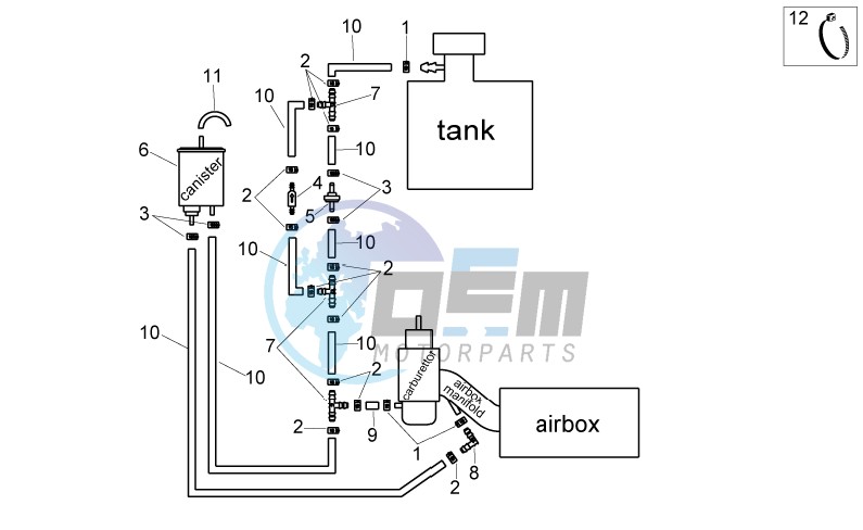 Fuel vapour recover system