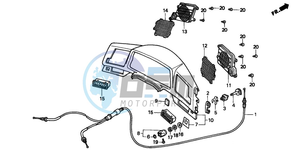 METER PANEL (GL1500SEP/SER/SES/SET)