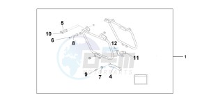 VT750C drawing LEATHER SADDLEBAG STAY SET