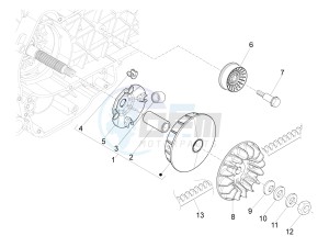 MP3 500 LT Sport drawing Driving pulley