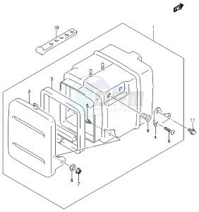 LT-A500X drawing REAR BOX