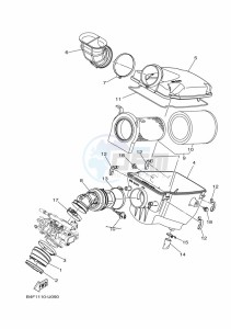 YFM700FWAD GRIZZLY 700 EPS (BFE8) drawing INTAKE