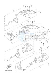 YP125R X-MAX125 X-MAX125 (2ABA 2ABA 2ABA) drawing TAILLIGHT