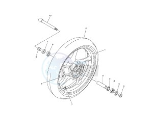 FZ8-S 800 drawing FRONT WHEEL