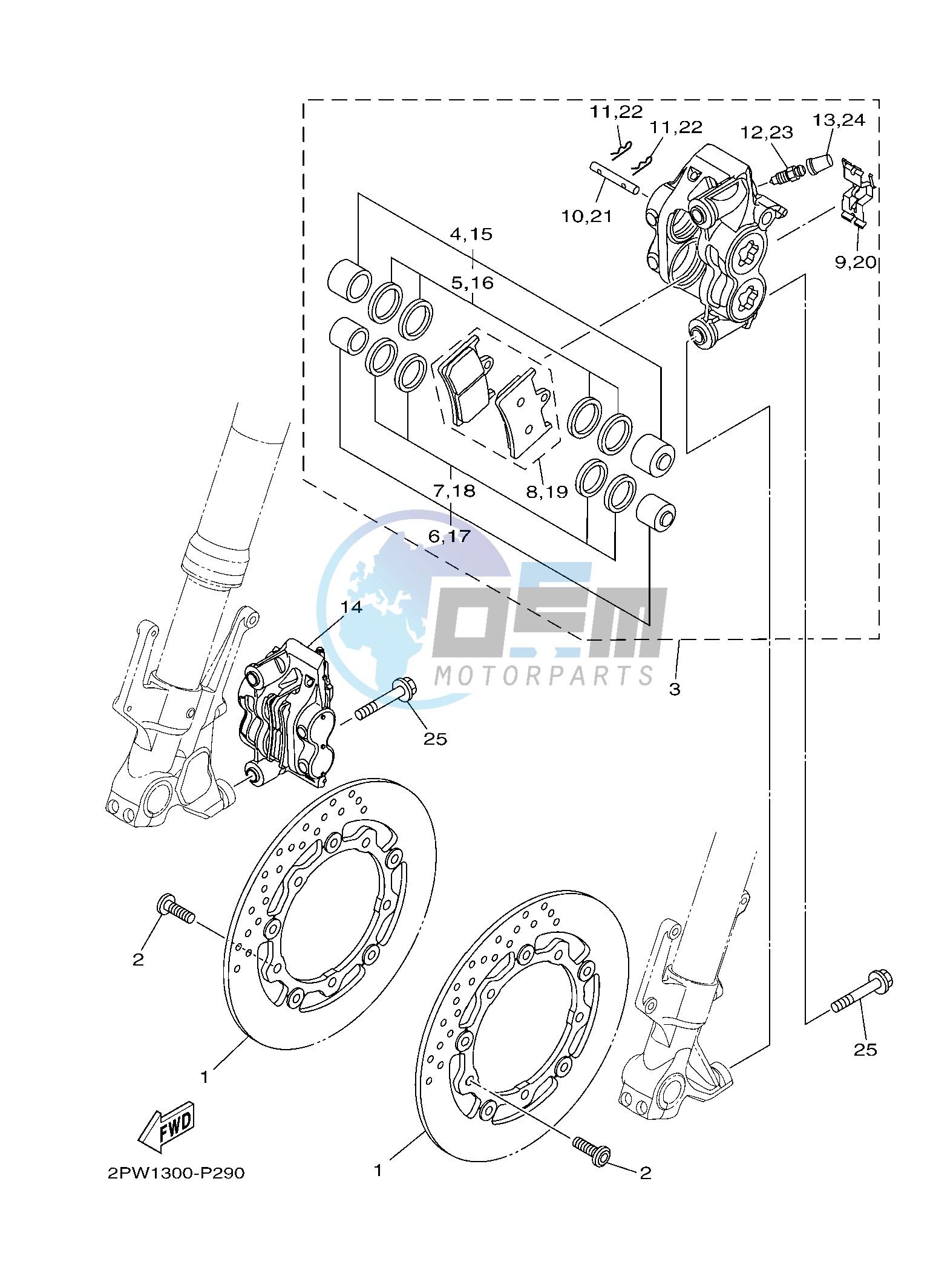 FRONT BRAKE CALIPER