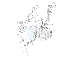 XP T-MAX 500 drawing FUEL TANK