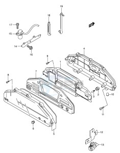 AN650 (E2) Burgman drawing SPEEDOMETER (AN650K5 E24)