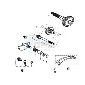 FIGHT 2 drawing DRIVE SHAFTS / KICKSTARTER