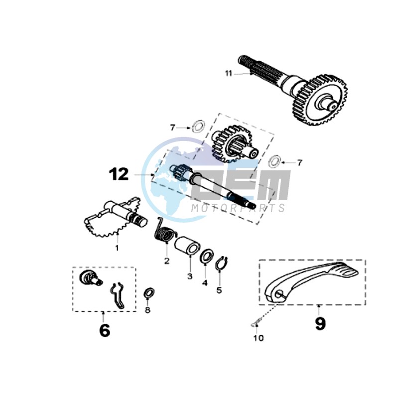 DRIVE SHAFTS / KICKSTARTER