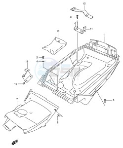 AN400 (E2) Burgman drawing HELMET BOX (MODEL X Y)