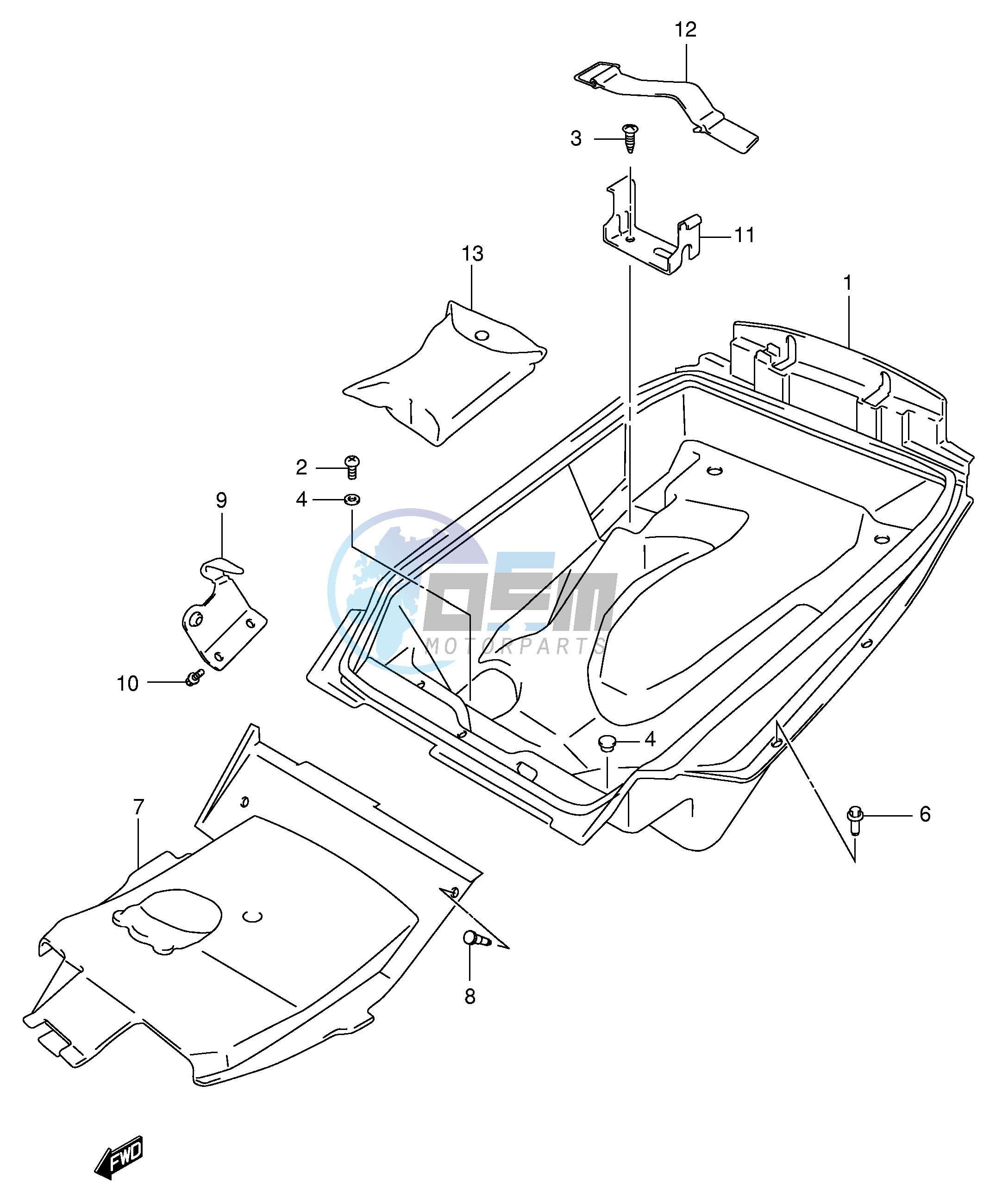 HELMET BOX (MODEL X Y)