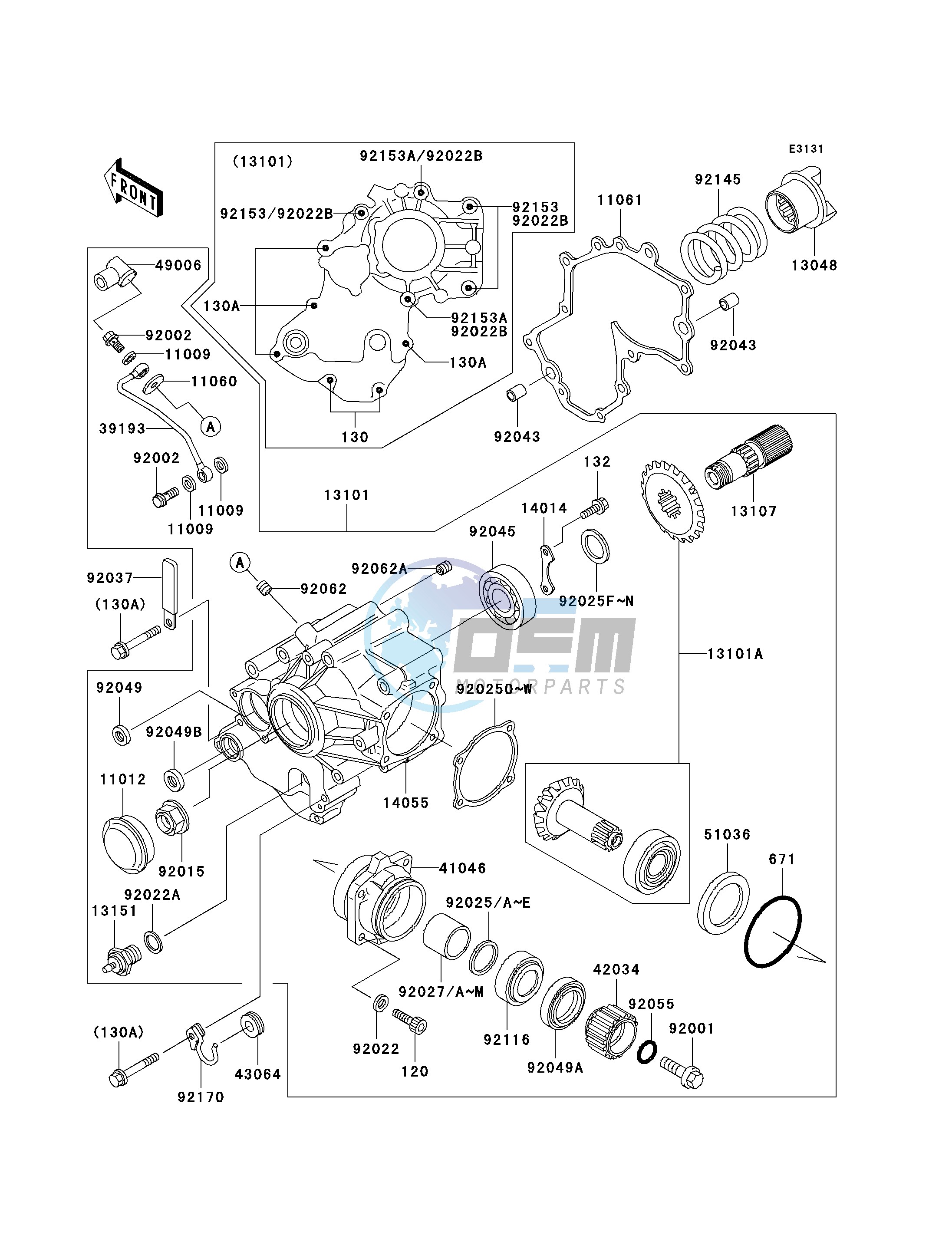 FRONT BEVEL GEAR