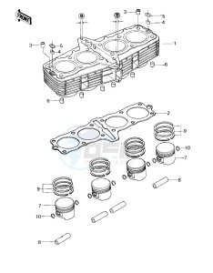 KZ 650 E [LTD] (E1) [LTD] drawing CYLINDER_PISTONS