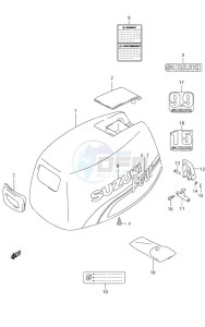 DF 9.9 drawing Engine Cover