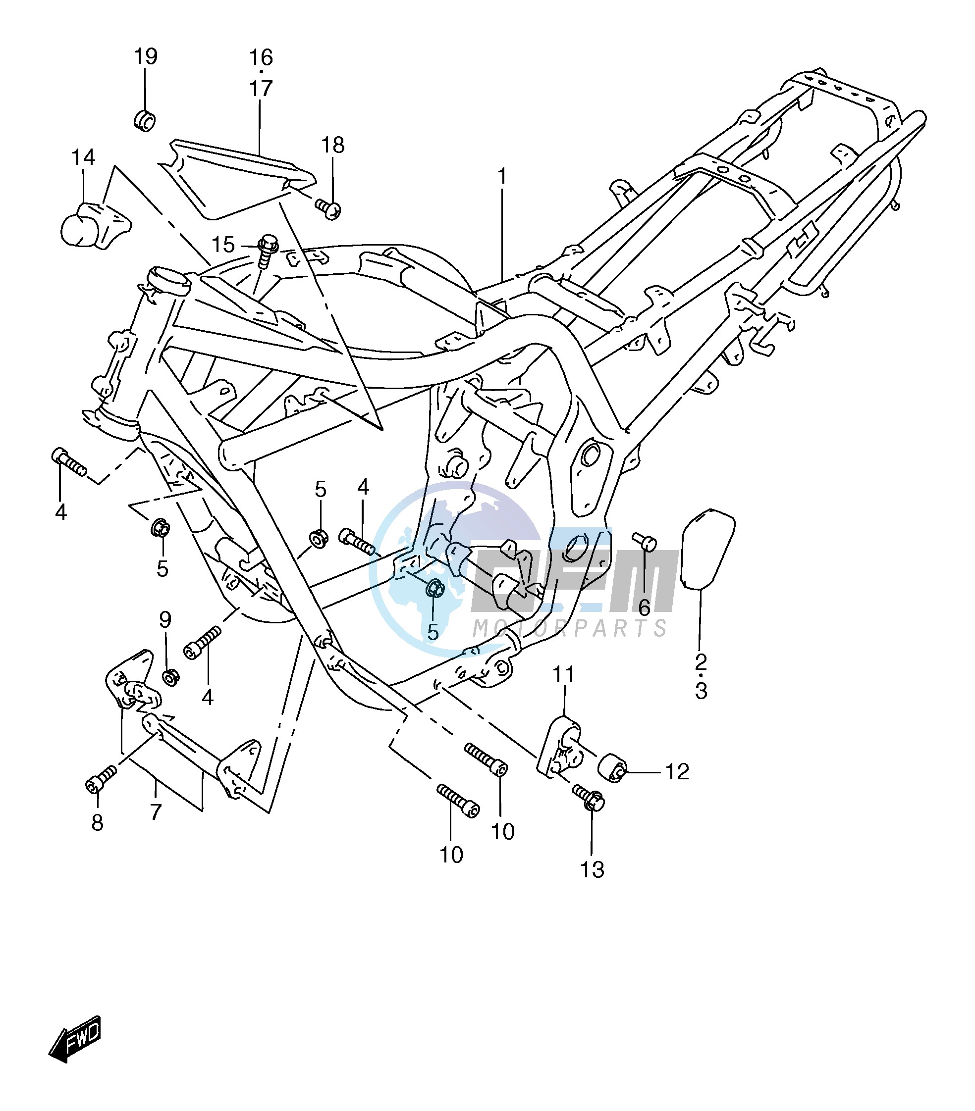 FRAME (GSF1200SAW)