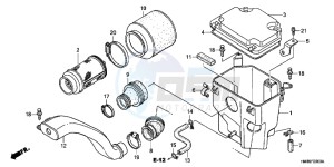 TRX250TMB drawing AIR CLEANER