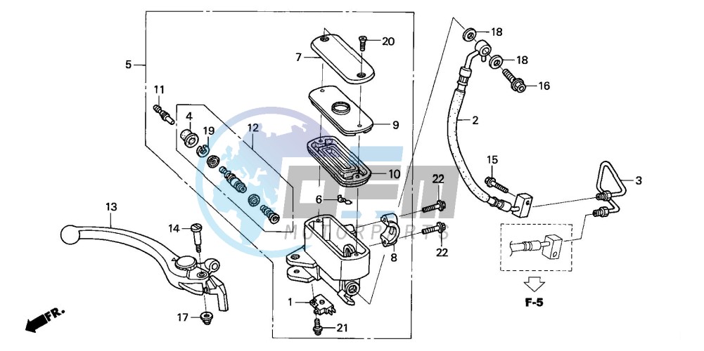 FR. BRAKE MASTER CYLINDER (ST1300)