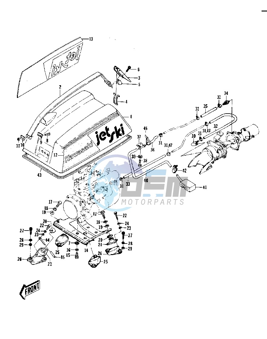 ENGINE HOOD_COOLING & BILGE -- 77-78 A1_A1A_A2- -