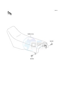 KX 500 E [KX500] (E10-E14) [KX500] drawing SEAT