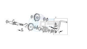 SENDA HYP DRD EVO - 50 CC VTHSR2D1C. EU2 drawing KICK STARTER SHAFT