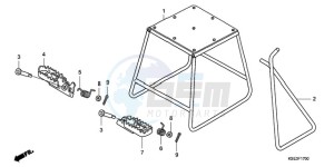 CRF150RB9 Australia - (U) drawing STAND/STEP