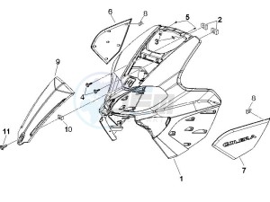 Runner 125 VX 4t drawing Front shield