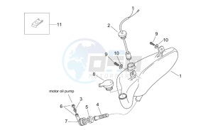 Mojito 50 Custom eng. Piaggio drawing Oil tank