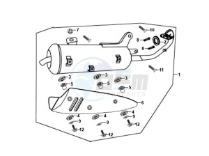 FIDDLE II 125 drawing EXHAUST