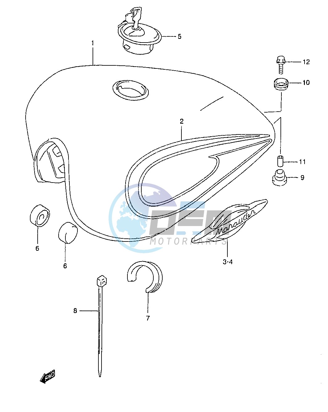 FUEL TANK (MODEL Y)