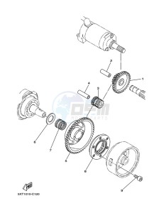 XT250 XT250M (B1UC) drawing STARTER CLUTCH