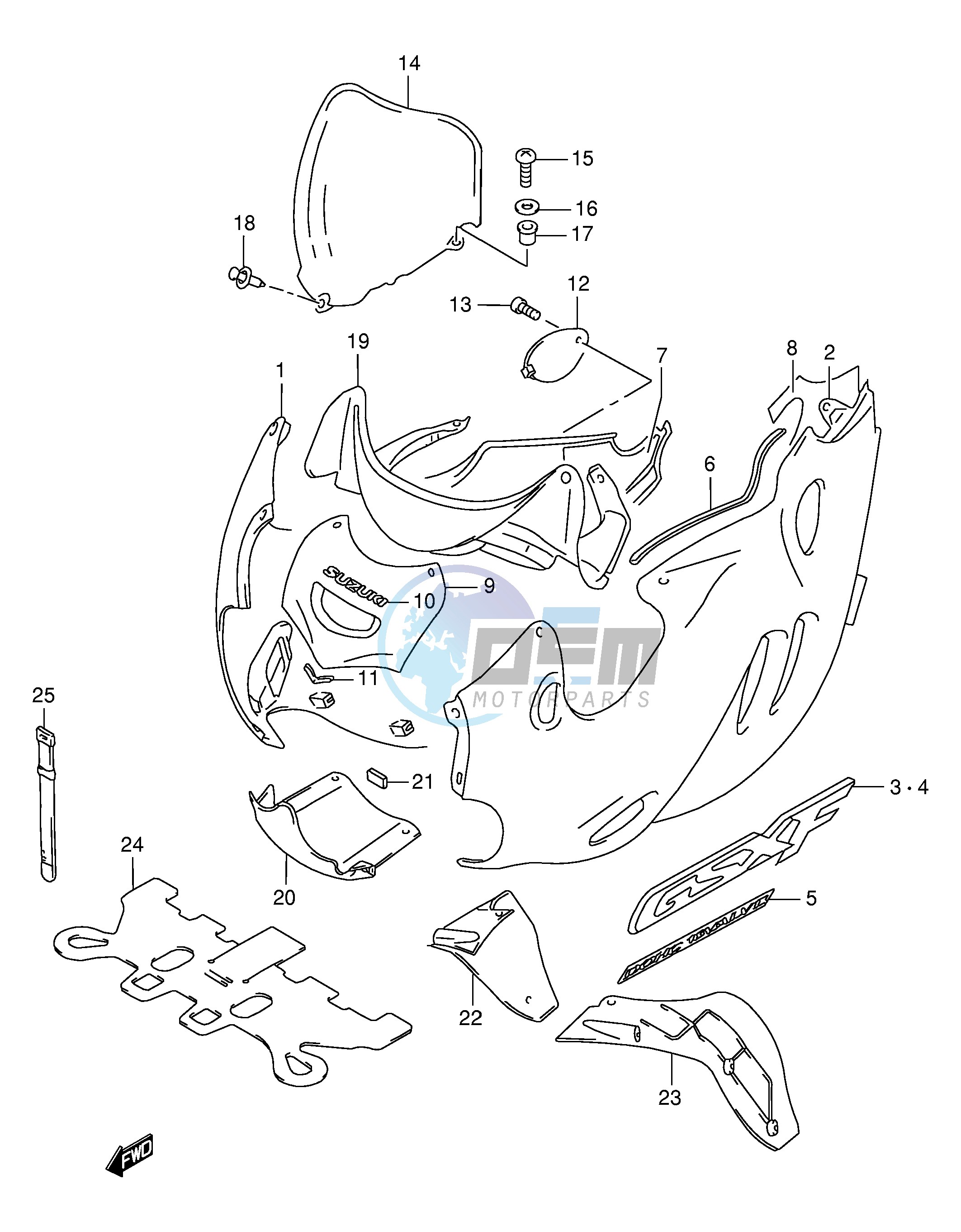 COWLING BODY (MODEL W)