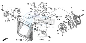 TRX450ER drawing RADIATOR (TRX450R6,7,8/ER6,7,8)