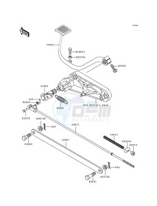 ZL 600 B [ELIMINATOR 600] (B2-B3) [ELIMINATOR 600] drawing BRAKE PEDAL_TORQUE LINK