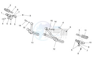 V7 Stone 750 USA-CND drawing Rear footrests