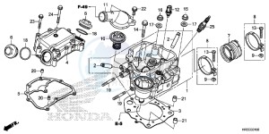 TRX420TM1F TRX420 Europe Direct - (ED) drawing CYLINDER HEAD