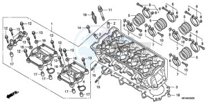 CBF1000T9 UK - (E / ABS MKH) drawing CYLINDER HEAD