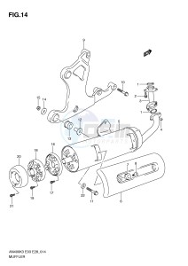 AN400 (E3-E28) Burgman drawing MUFFLER