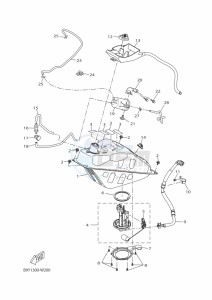 CZD250-A  (BFR2) drawing FUEL TANK