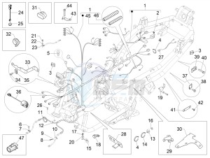 MP3 500 MAXI SPORT-BUSINESS-ADVANCED E4 ABS (EMEA-APAC) drawing Main cable harness