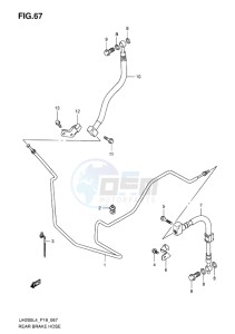 UH200 ABS BURGMAN EU drawing REAR BRAKE HOSE