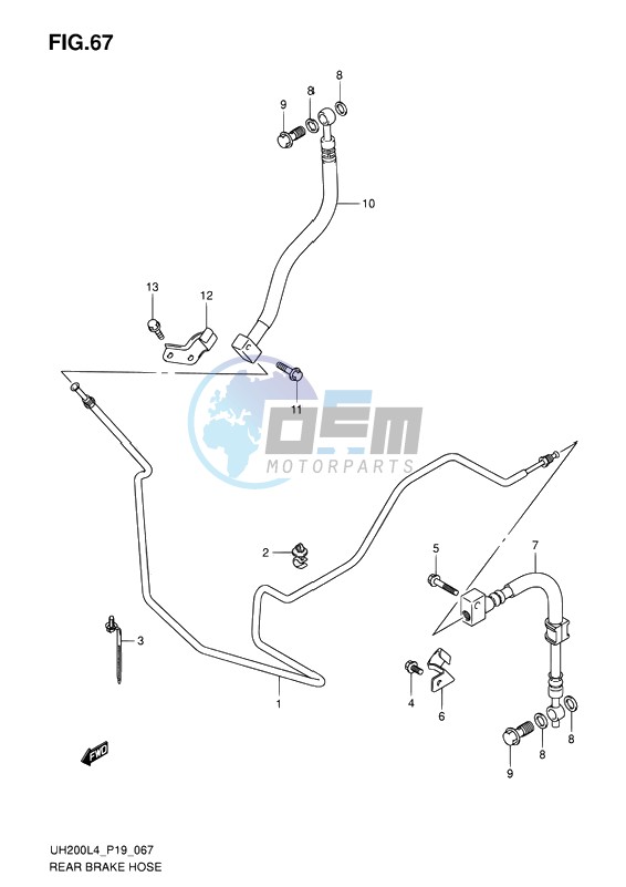 REAR BRAKE HOSE