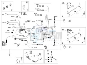 V7 III Special 750 e4 (APAC) drawing Central electrical system