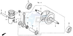 SH50D drawing CRANKSHAFT/PISTON