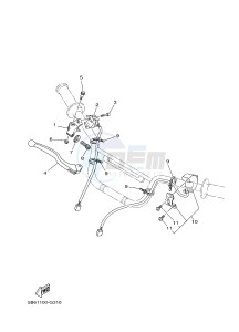 TT-R110E (B51F) drawing HANDLE SWITCH & LEVER