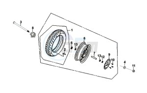 FIDDLE III 125I (XA12W2-EU) (L7-M0) (E4) drawing FRONT WHEEL