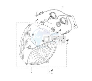 VP X-CITY 250 drawing HEADLIGHT