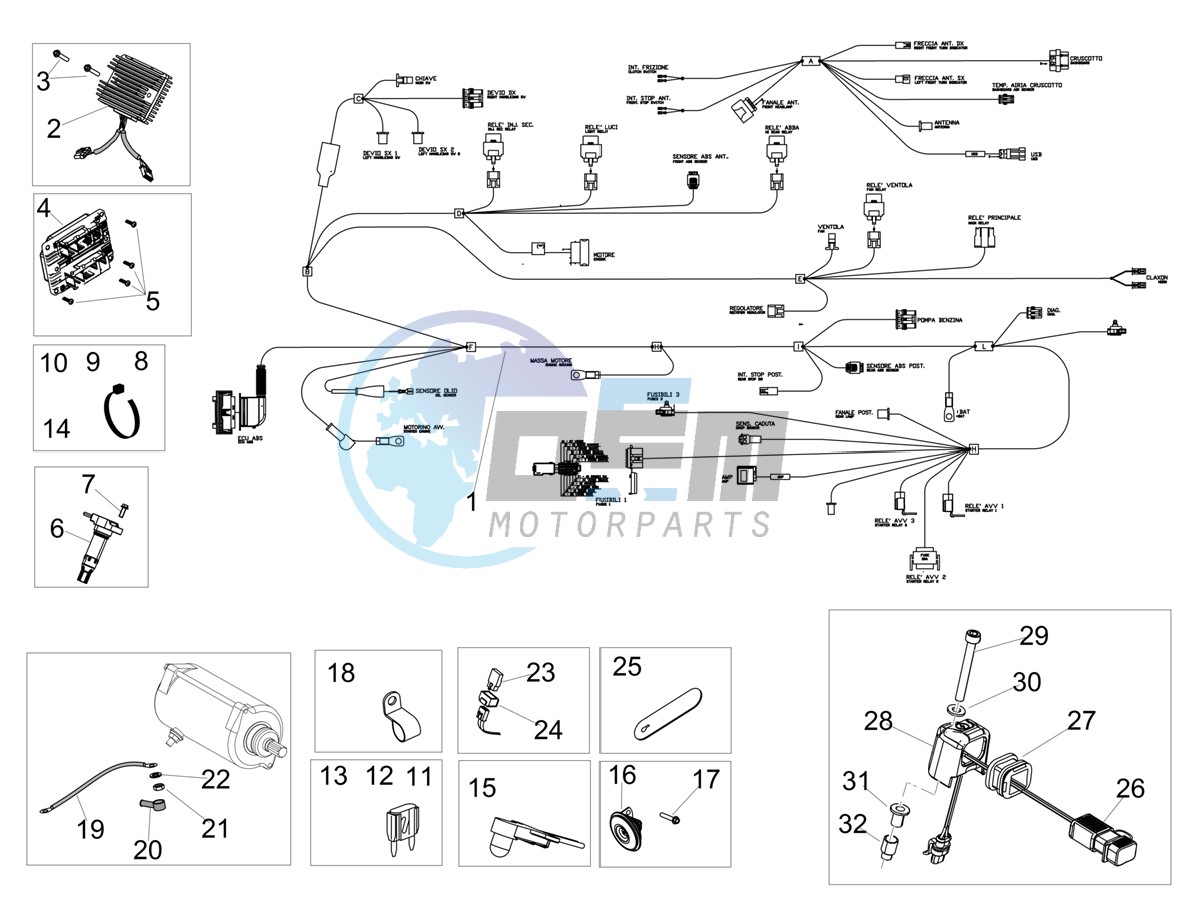 Front electrical system