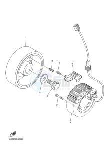 XJ6F ABS 600 DIVERSION F (ABS) (1DG3) drawing GENERATOR