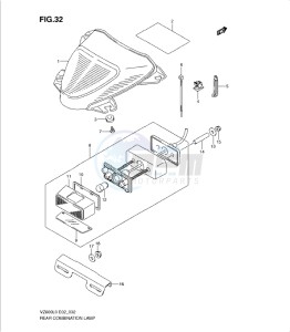 VZ800L0 drawing REAR COMBINATION LAMP