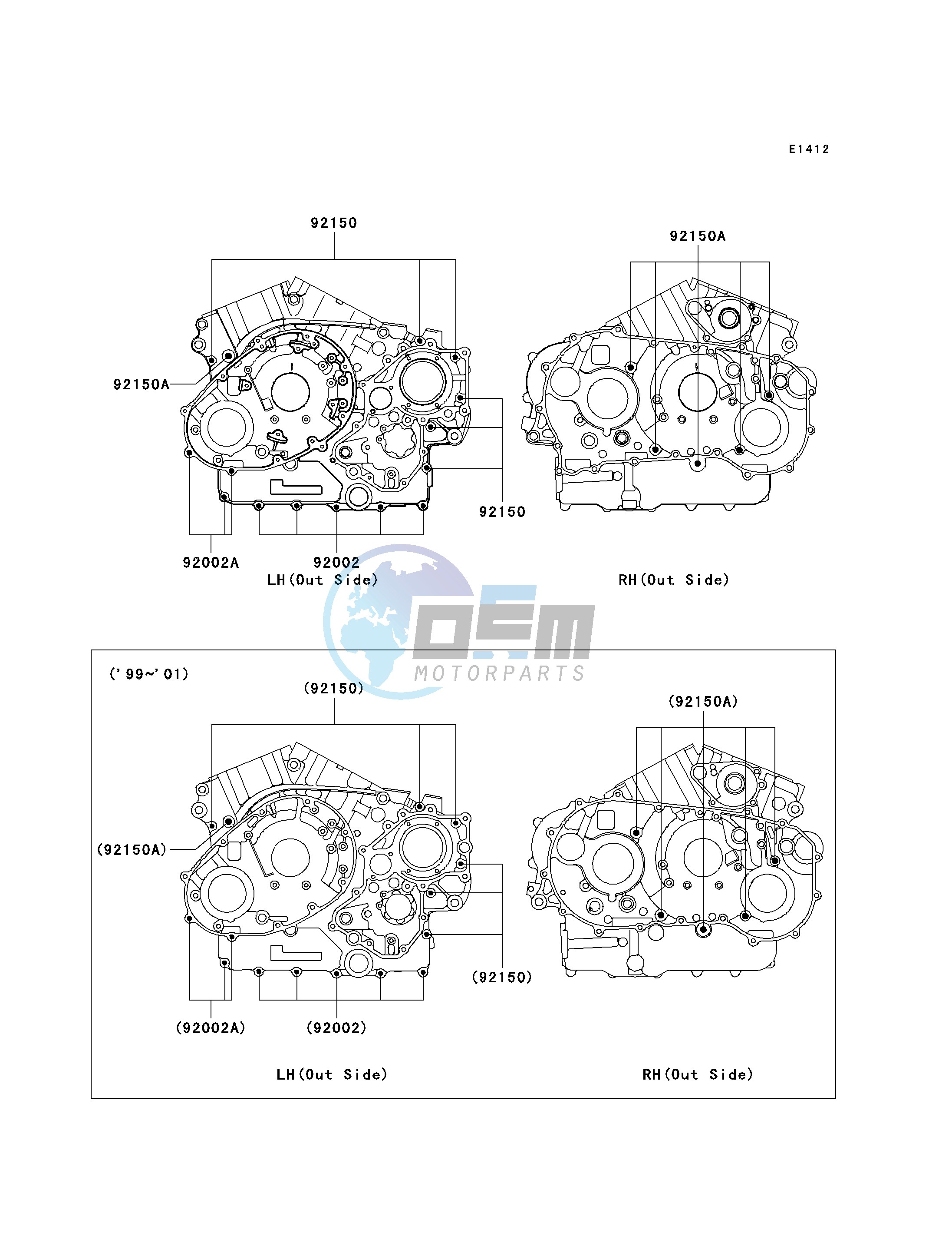 CRANKCASE BOLT PATTERN